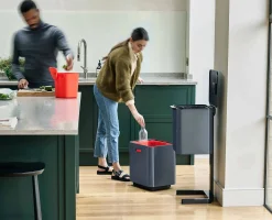 Poubelle de Tri 60l Gris Totem Max