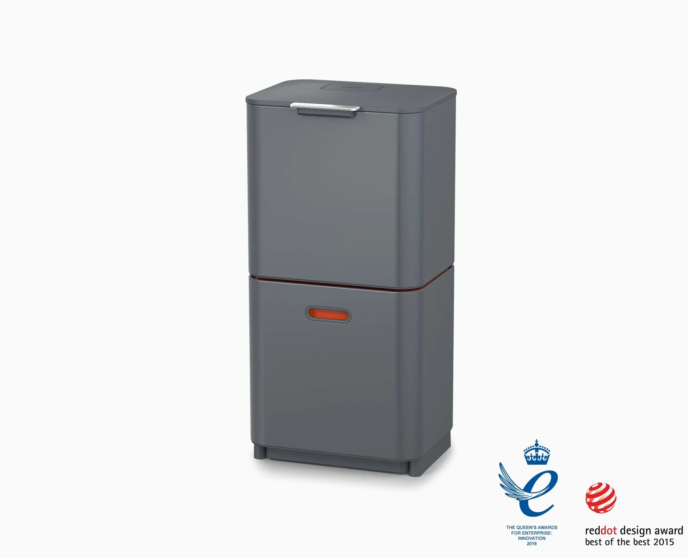Poubelle de Tri 60l Gris Totem Max