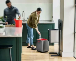 Poubelle de Tri 60l Inox Totem Max