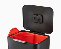 Poubelle de Tri 60l Noir Totem Max