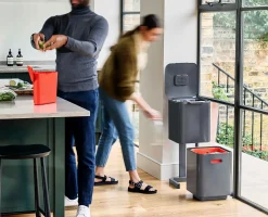 Poubelle de Tri Sélectif Grise 40 Litres Totem