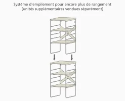 Range-chaussures Réglable Écru Level™