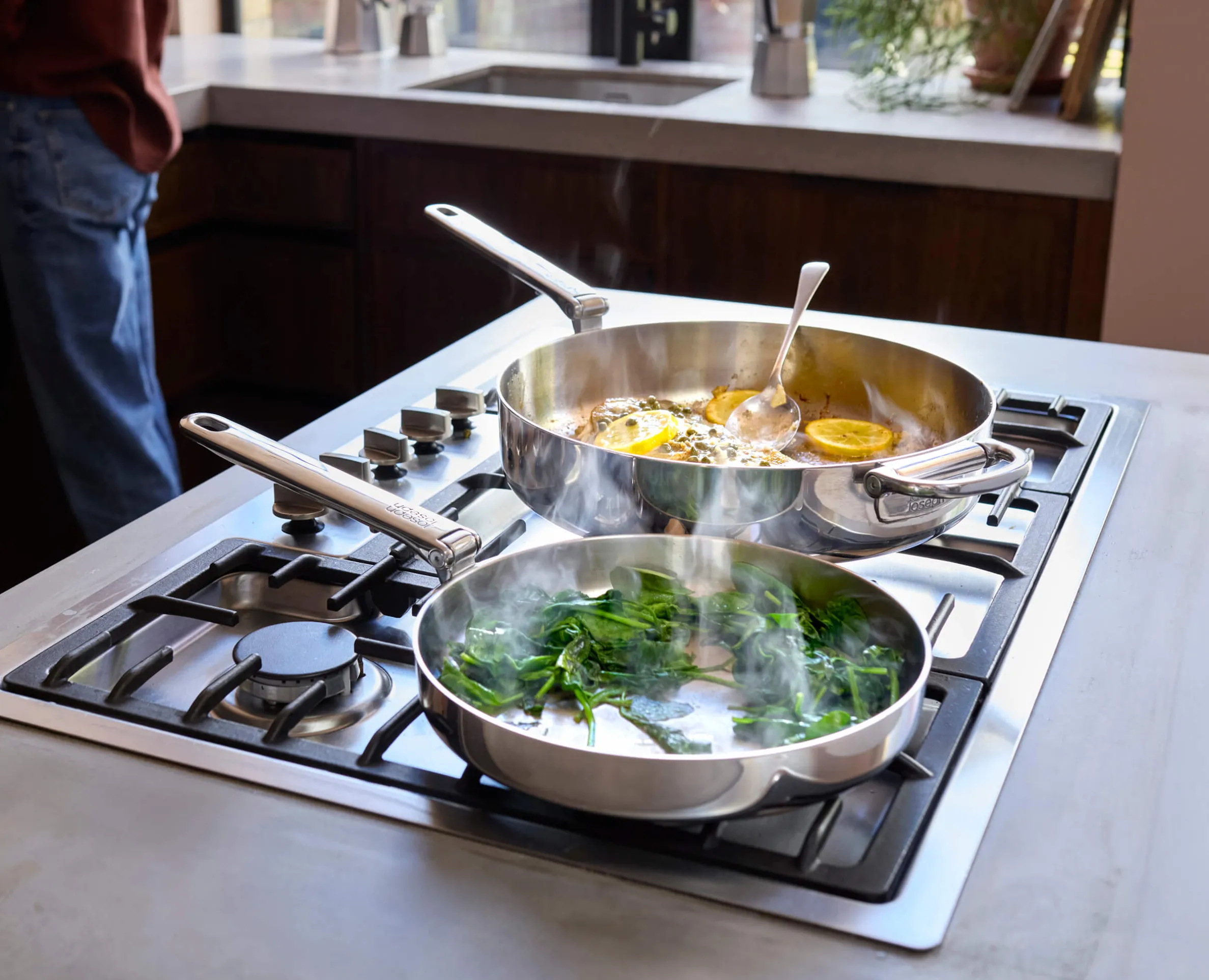 Sauteuse en Inox 28cm avec Couvercle Space Steel