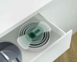Set Compact de 9 Bols Mélangeurs Empilables en Vert Nest™ 9 Plus - Éditions