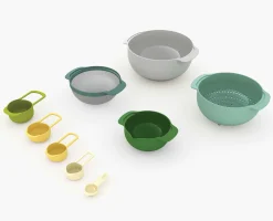 Set Compact de 9 Bols Mélangeurs Empilables en Opale Nest™ 9 Plus