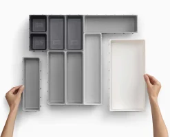 Set Compartiment de Rangement 10 pièces en Gris Blox™