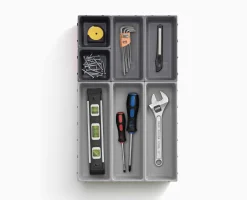 Set Compartiment de Rangement 7 pièces en Gris Blox™