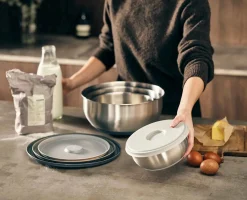 Set de 4 Bols Mélangeurs en Inox Nest™ Prep&Store