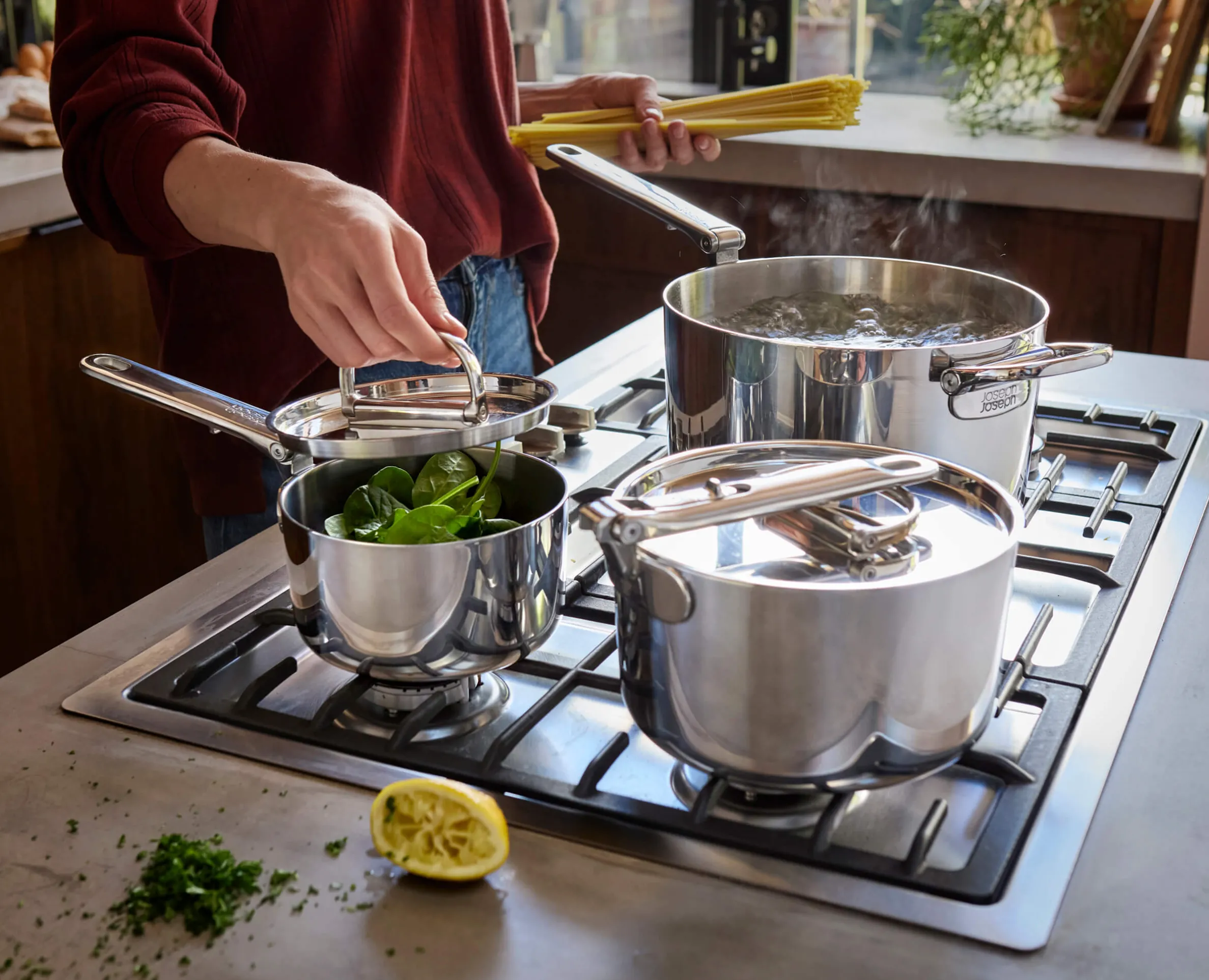 Set de 3 Casseroles en Inox Space Steel