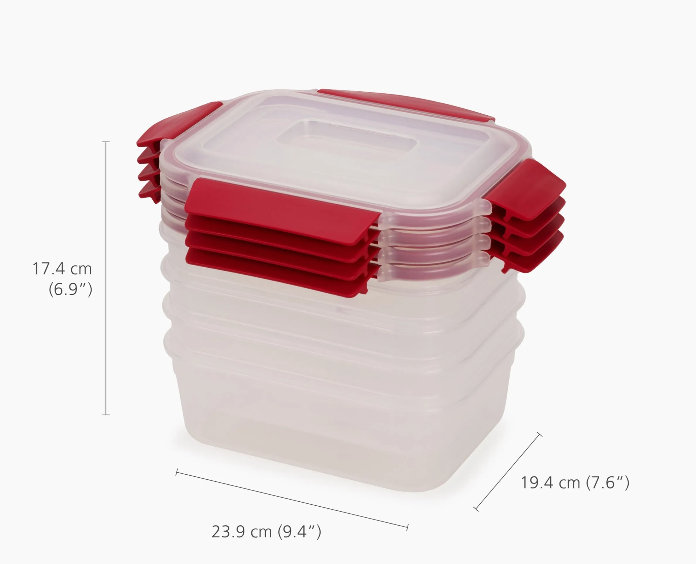 Set de 8 Contenants Rouges Nest Lock