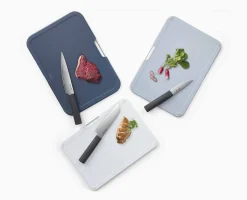 Set de 6 Couteaux et Planche à Découper Gris Nest™ Boards Plus