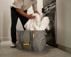 Set De 2 Grands Panier À Linge Gris