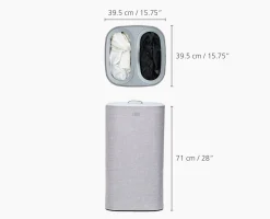 Set de 2 paniers à linge avec Tota 60L et Hold-All 35L Gris