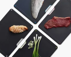 Set de 4 Planches à Découper avec Étui en Inox Folio™