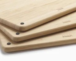 Set de 3 Planches à Découper en Bambou et Inox Folio™