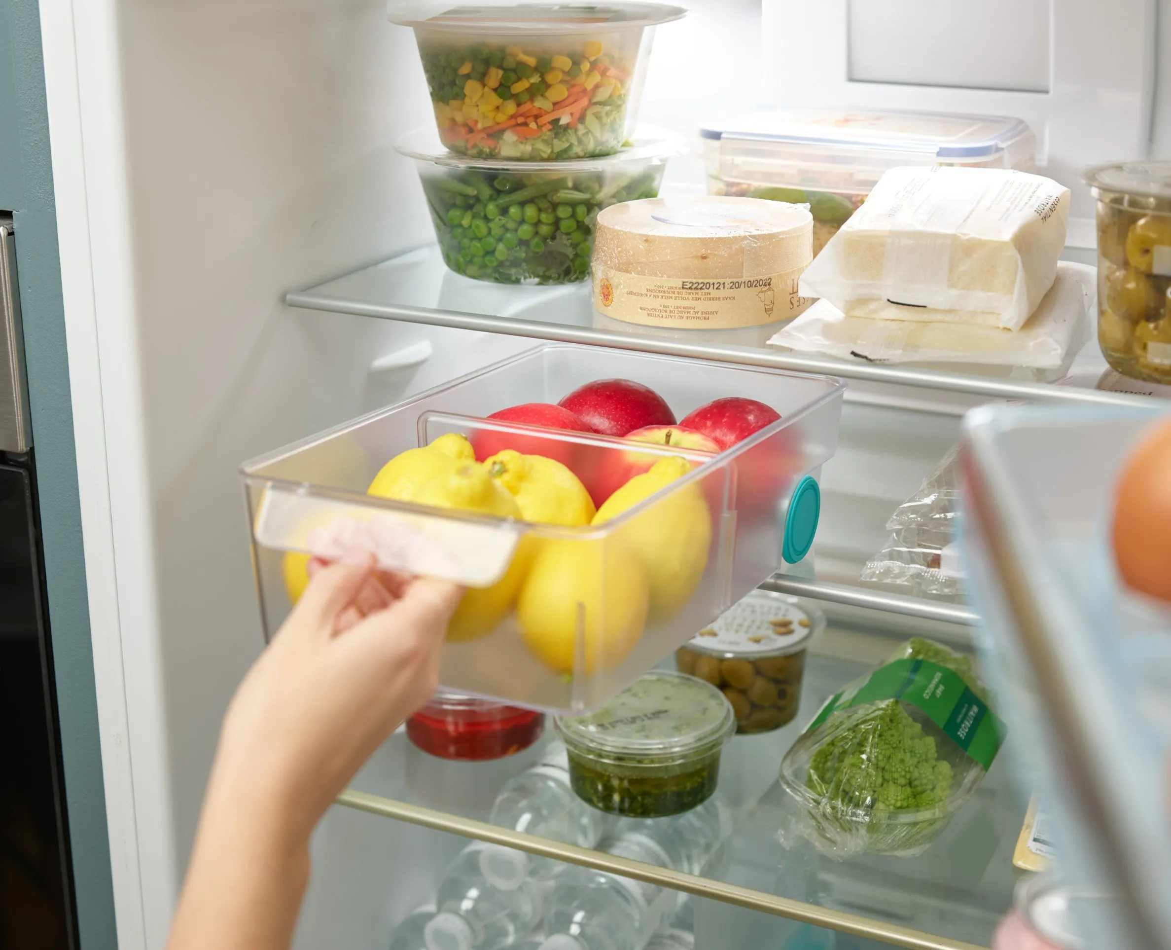 Set De 2 Tiroirs Sous-Étagère Transparents Et Bac De Rangement Fridgestore™