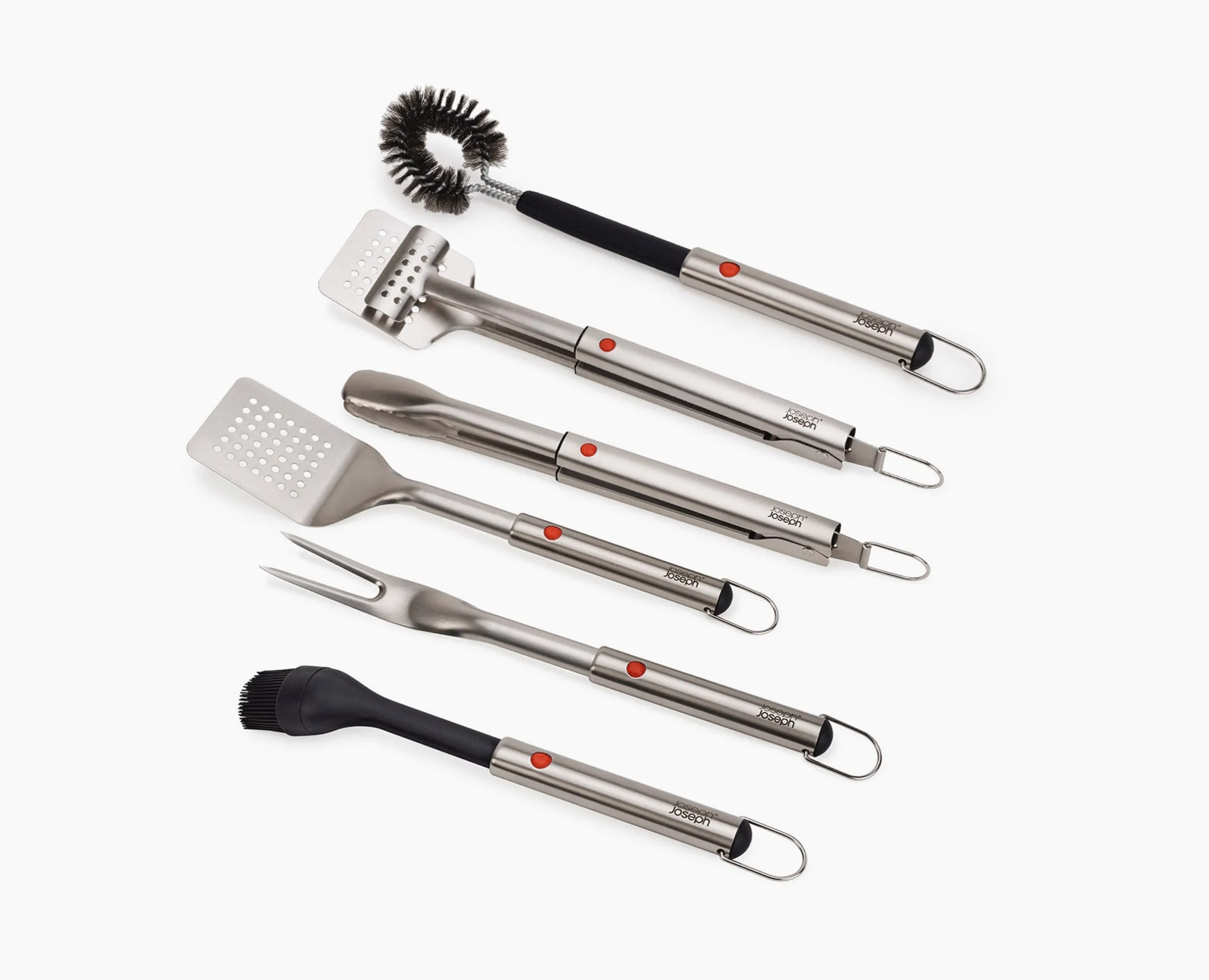 Set de 6 Ustensiles de Barbecue avec Manches Extensibles GrillOut