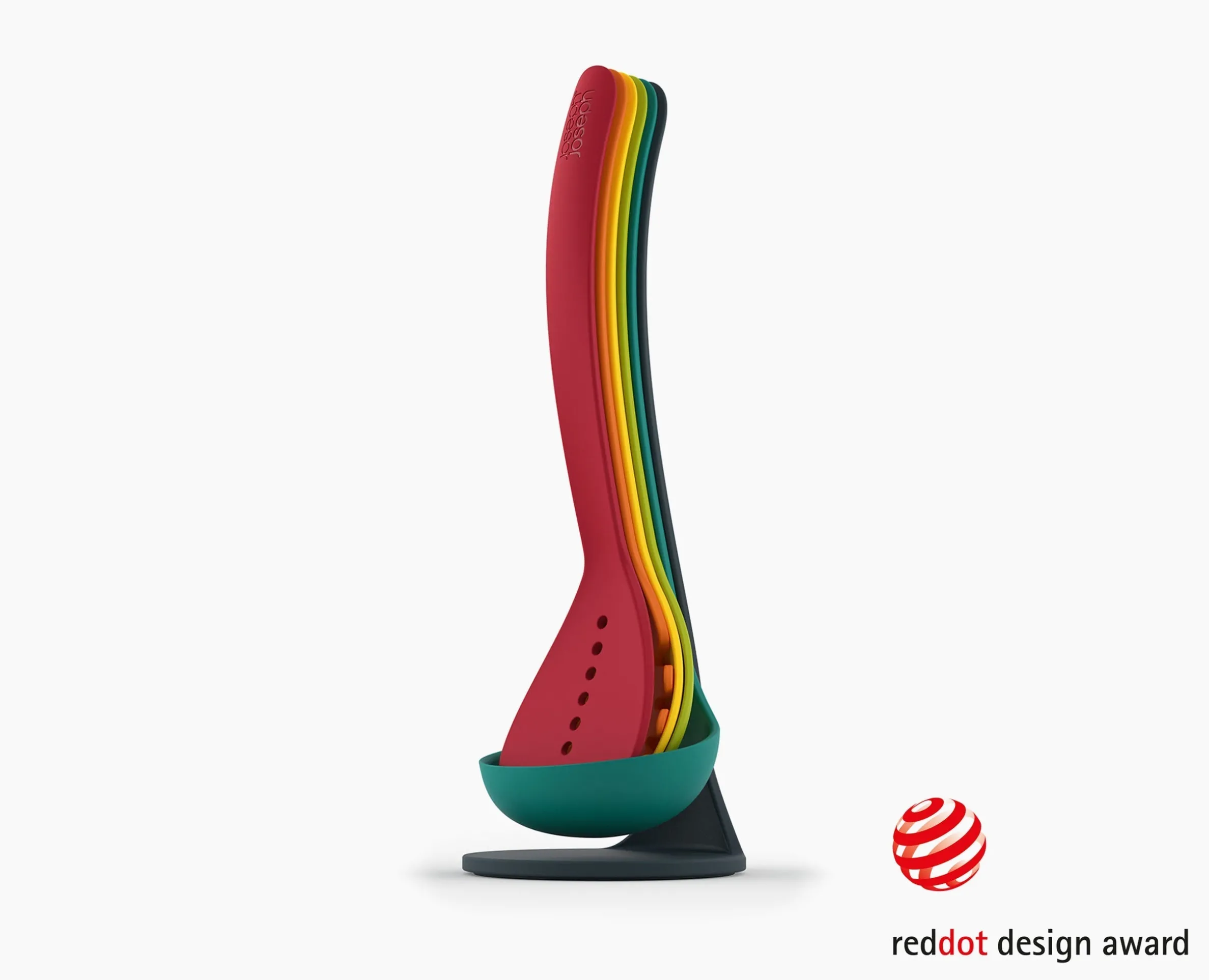 Set de 5 Ustensiles de Cuisine Empilables aux Poignées Magnétiques Multicolore Nest™