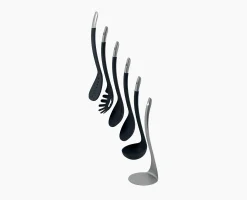 Set de 5 Ustensiles de Cuisine Empilables aux Poignées Magnétiques Inox Nest™