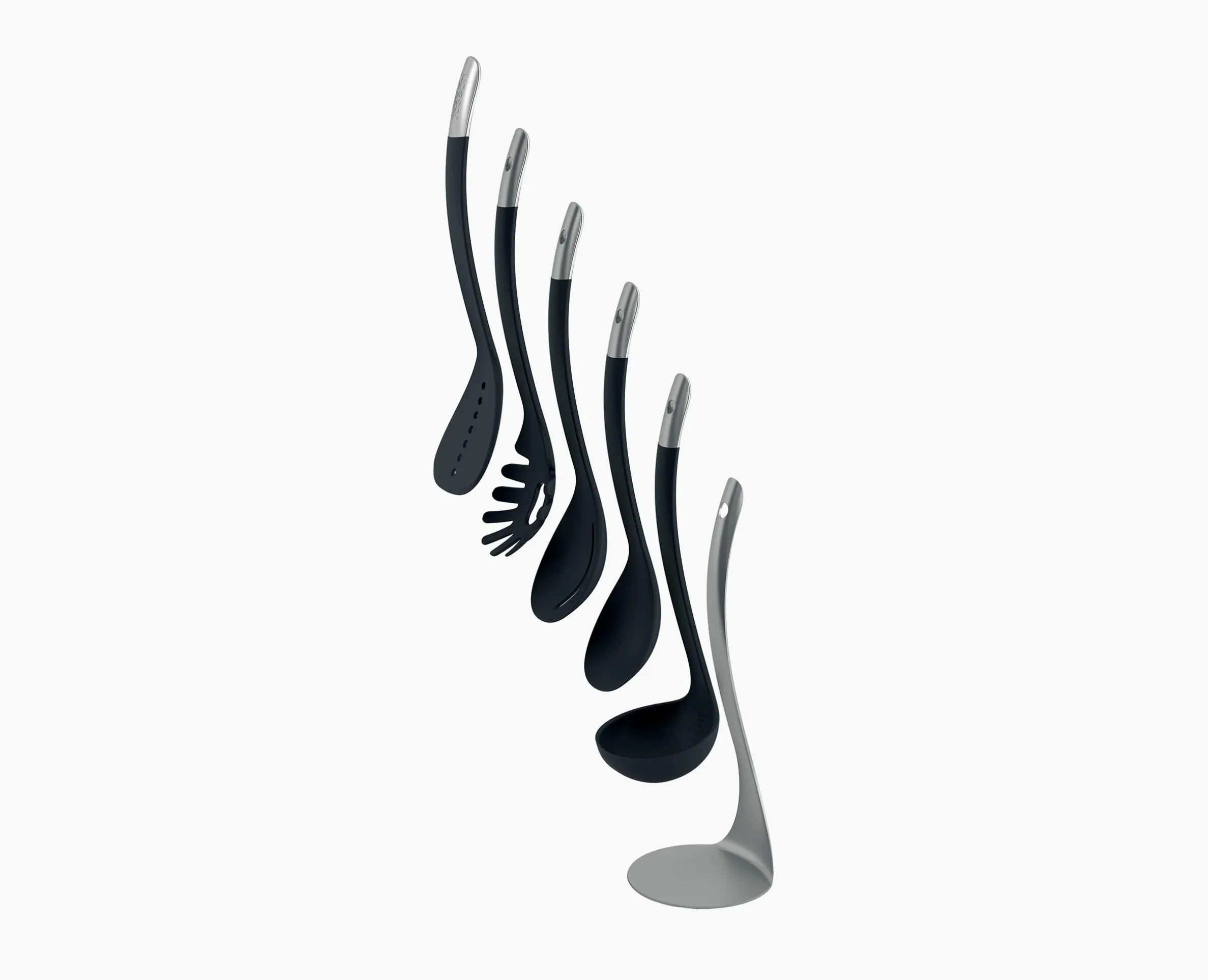 Set de 5 Ustensiles de Cuisine Empilables aux Poignées Magnétiques Inox Nest™
