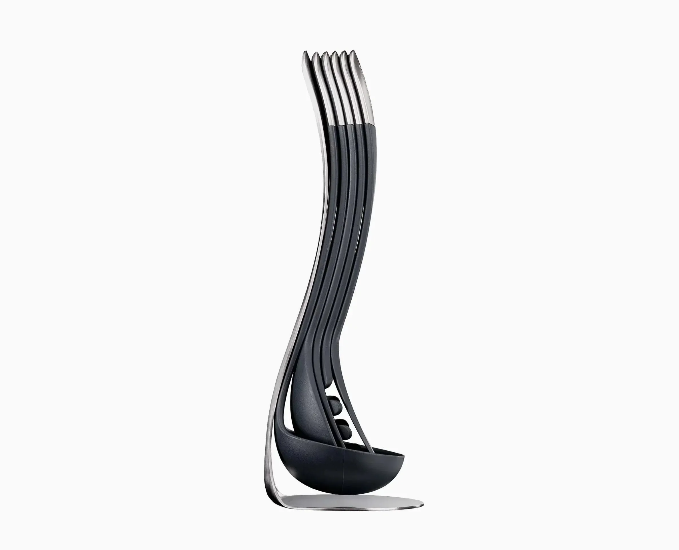 Set de 5 Ustensiles de Cuisine Empilables aux Poignées Magnétiques Inox Nest™