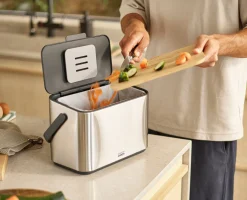 Set De Démarrage Collect™ 4L Pour Bac À Déchets Alimentaires En Acier Inoxydable