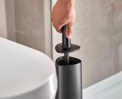 Set De Démarrage Flex™ 360 Brosse De Toilettes Noire Mate