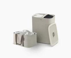 Set de Paniers à Linge 90 L Tota et Panier Pliable 35L Hold-All™ Écru
