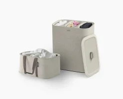 Set de Paniers à Linge 90L Tota Trio et Panier Pliable Hold-All™ 35L Écru