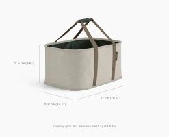 Set de Paniers à Linge 90L Tota Trio et Panier Pliable Hold-All™ 35L Écru