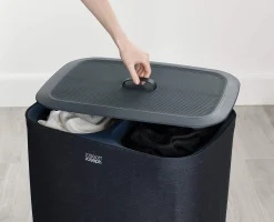 Set de Paniers à Linge 90L Tota et Panier Pliable 35L Hold-All™ Noir