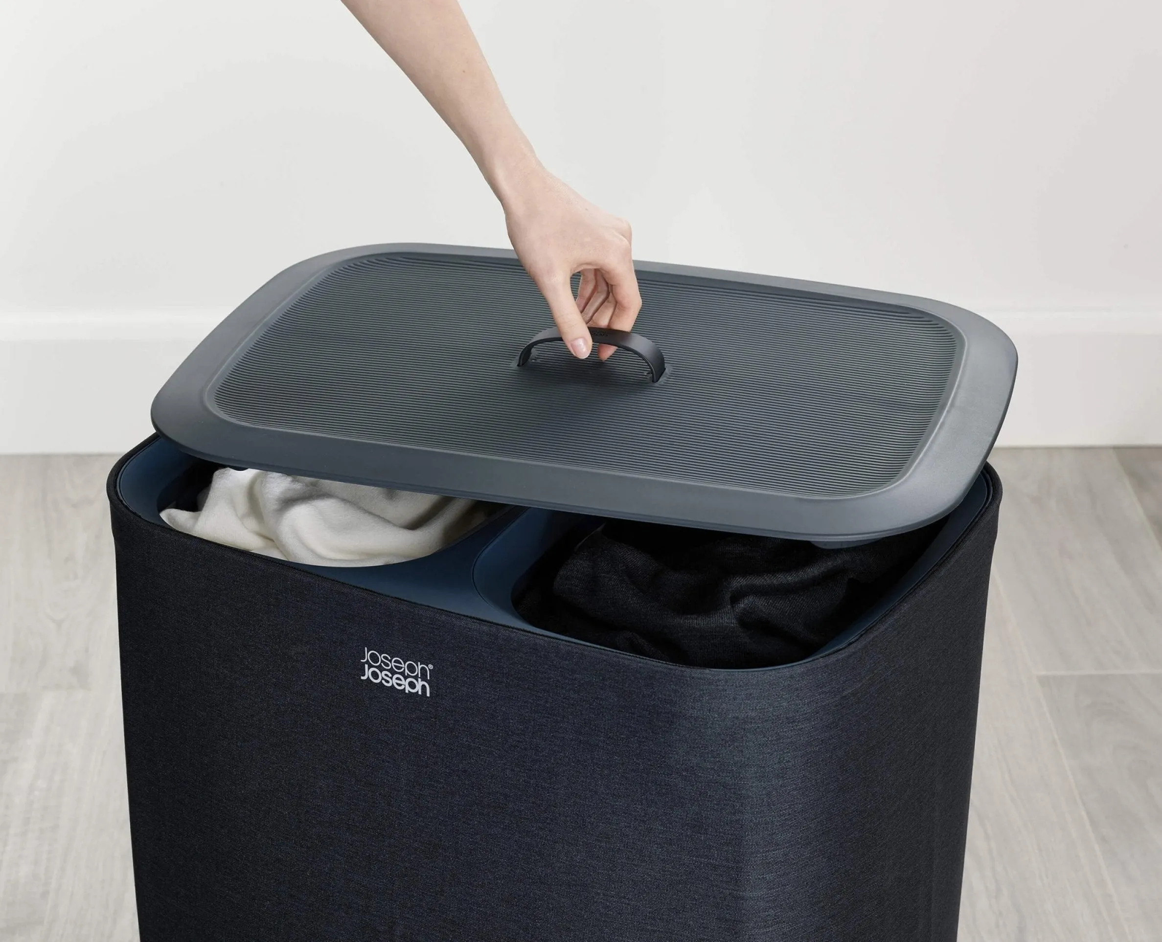 Set de Paniers à Linge 90L Tota et Panier Pliable 35L Hold-All™ Noir