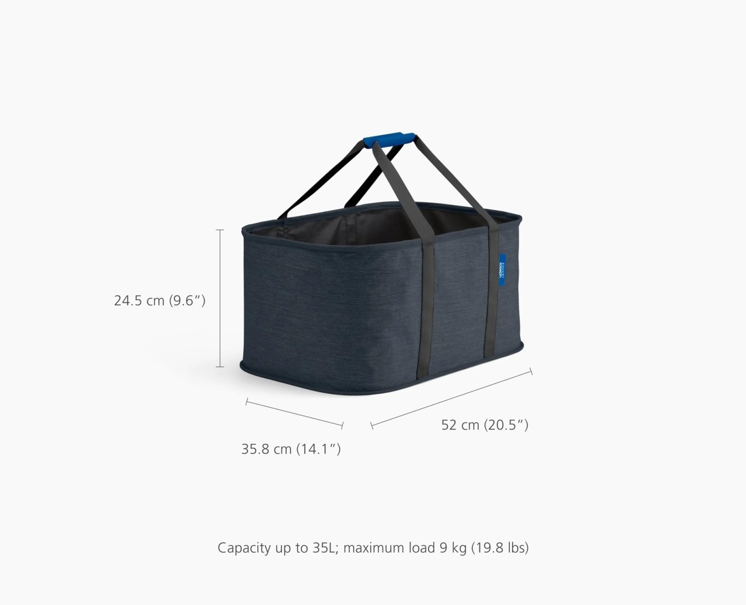 Set de Paniers à Linge 90L Tota et Panier Pliable 35L Hold-All™ Noir