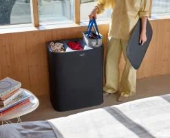 Set de Paniers à Linge 90L Tota Trio et Panier Pliable 35L Hold-All™ Noir