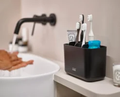 Set De Salle De Bain Noir Mat