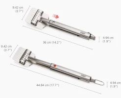 Spatule & Pince BBQ Rétractables 2-en-1 GrillOut™