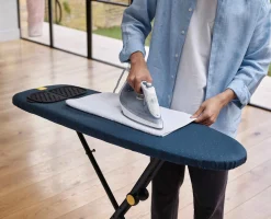 Table à Repasser Bleue 110cm Glide Plus Compacte