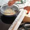 Wok Space 32 cm Antiadhésif Céramique Bleu avec Couvercle